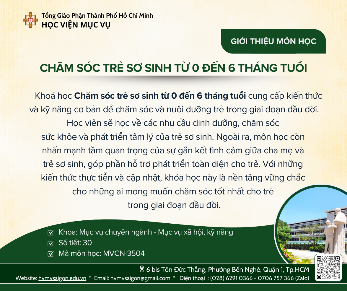 Chăm sóc trẻ sơ sinh từ 0 đến 6 tháng tuổi